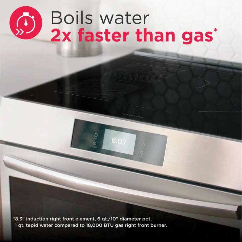 Frigidaire  30'' Front Control Induction Range with Stone-Baked Pizza