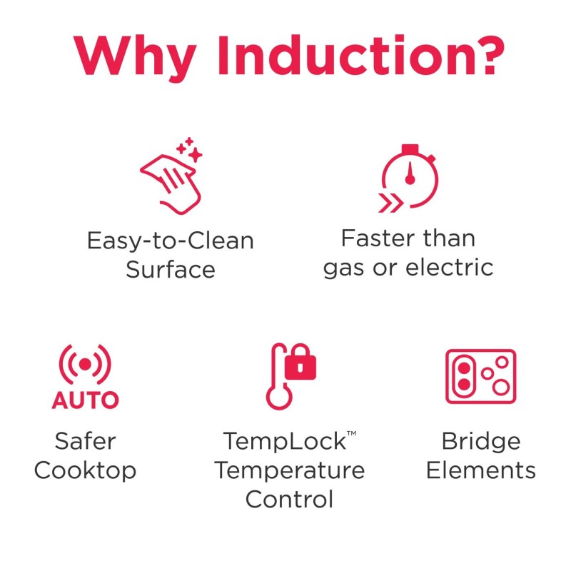 Frigidaire  30'' Front Control Induction Range with Stone-Baked Pizza